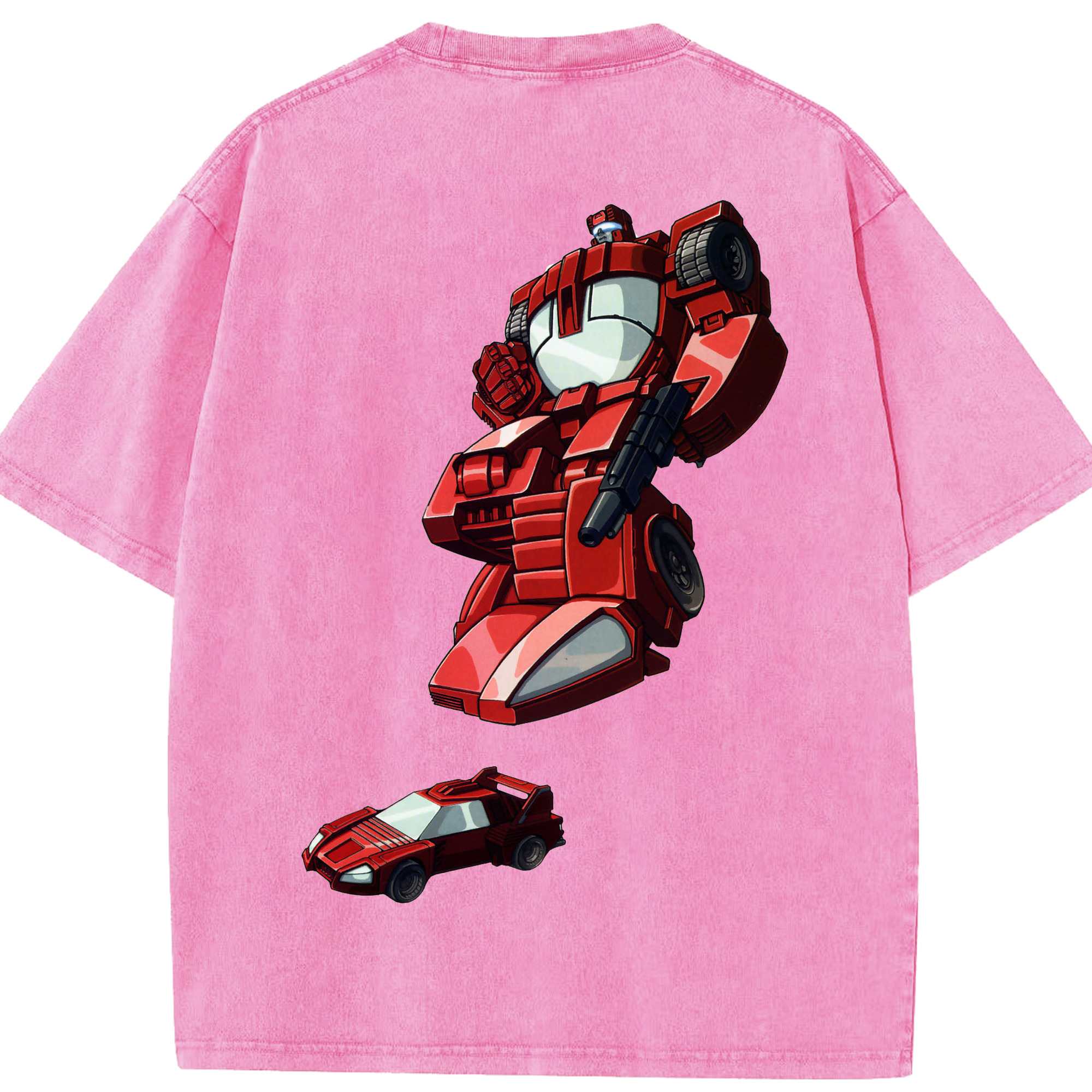 （画像用）  綿100% ヴィンテージ風 半袖Tシャツ（背面プリント）